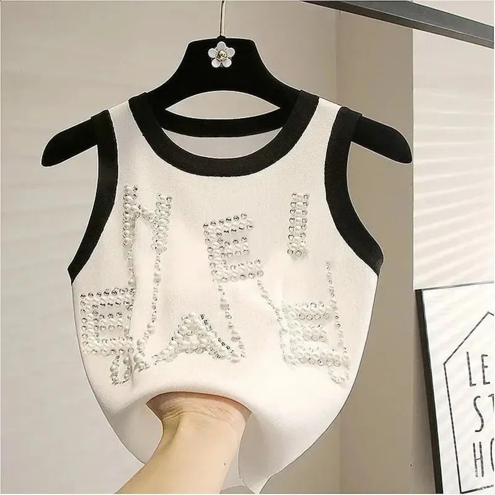 Stylish Black and White Women's Top